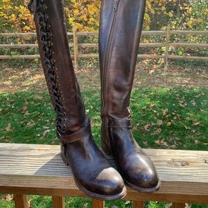 Bed Stu Burnley Talk Boots Side Lace Up